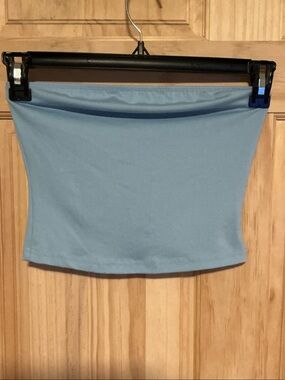 SHEIN Powder Blue Strapless Top